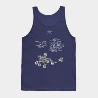 Mars Rovers and Flyer Tank Top